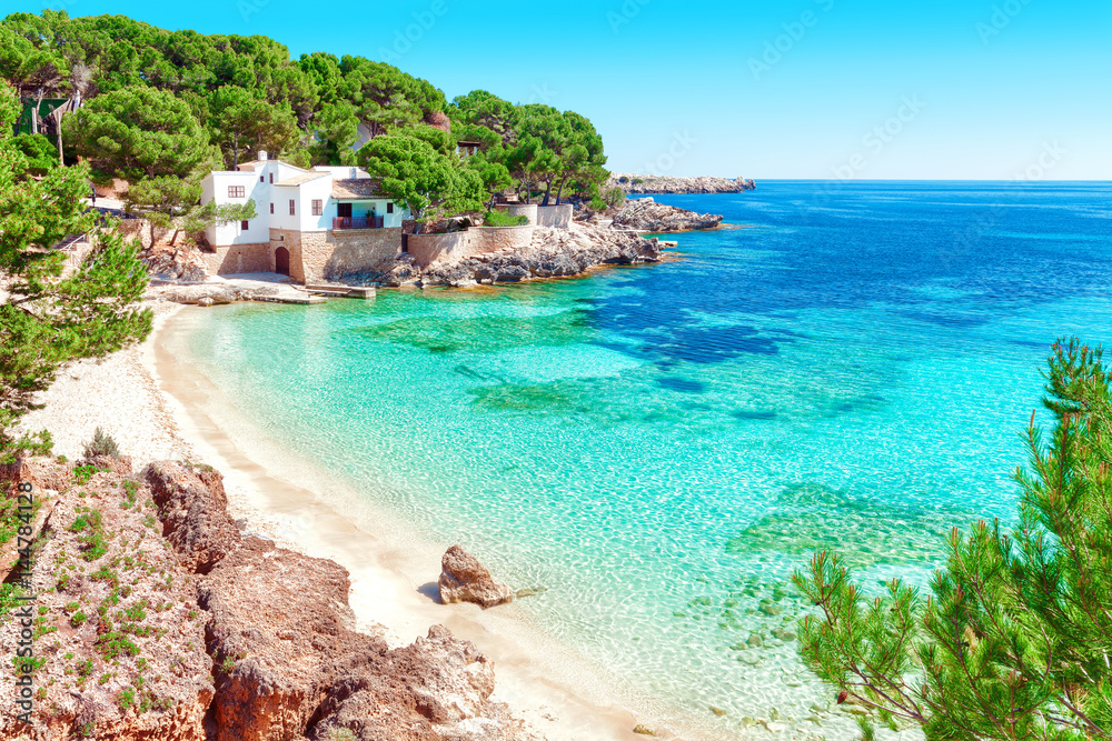 Plakát Cala Gat Mallorca Strand Urlaub Spanien – Obraz na Zeď | Posters.cz