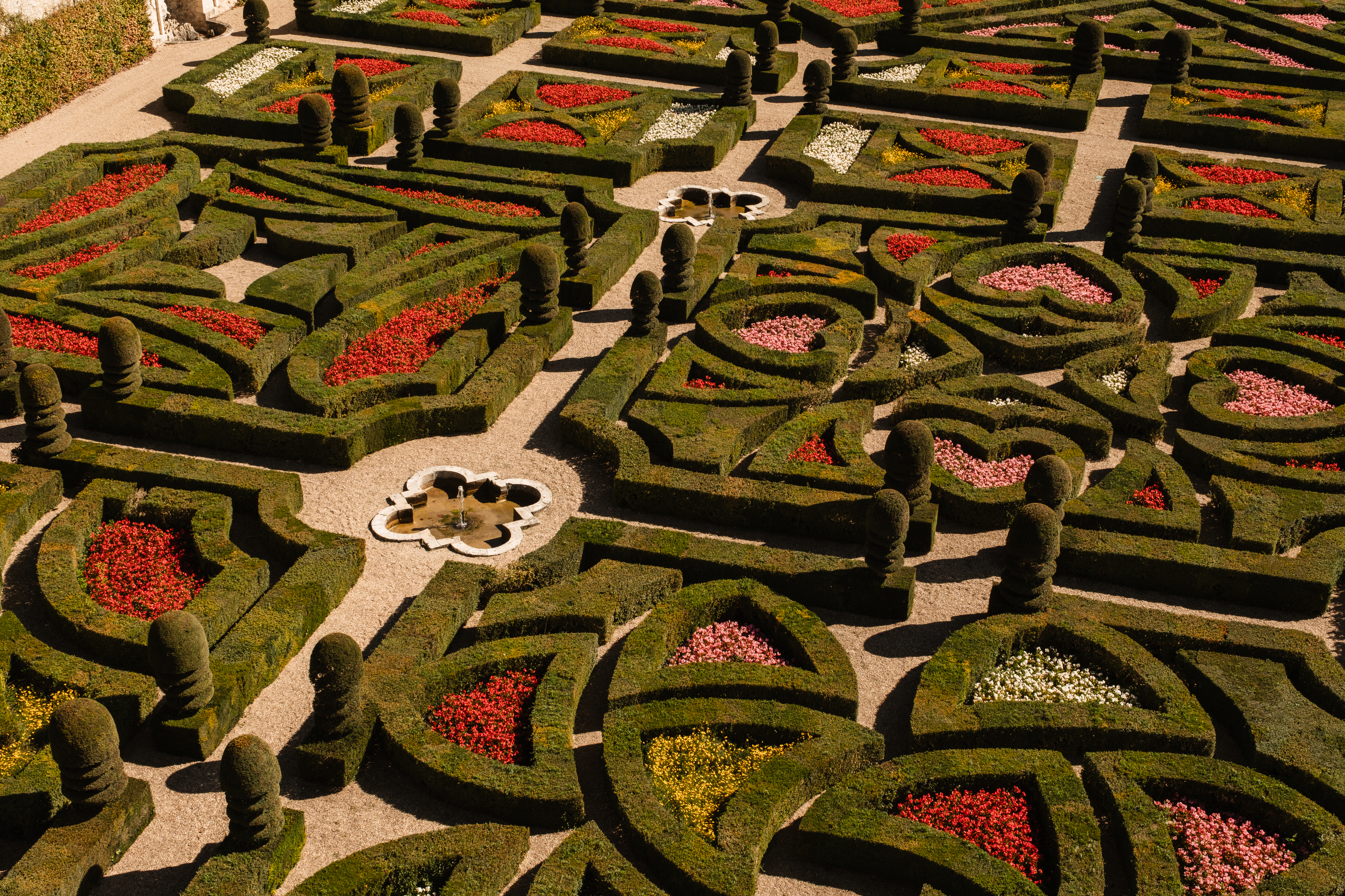 Ο Κήπος της Αγάπης στο Villandry από ψηλά