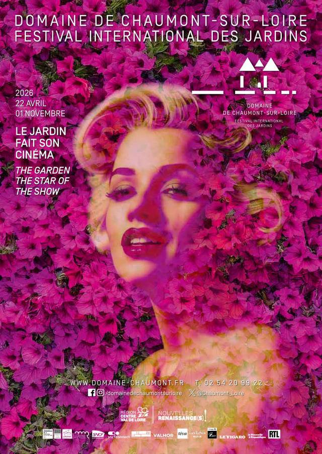 Η επίσημη αφίσα του Festival International des Jardins 2026 Le jardin fait son cinéma